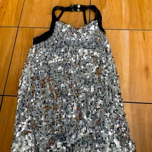 weissmans silver sparkle dance costume